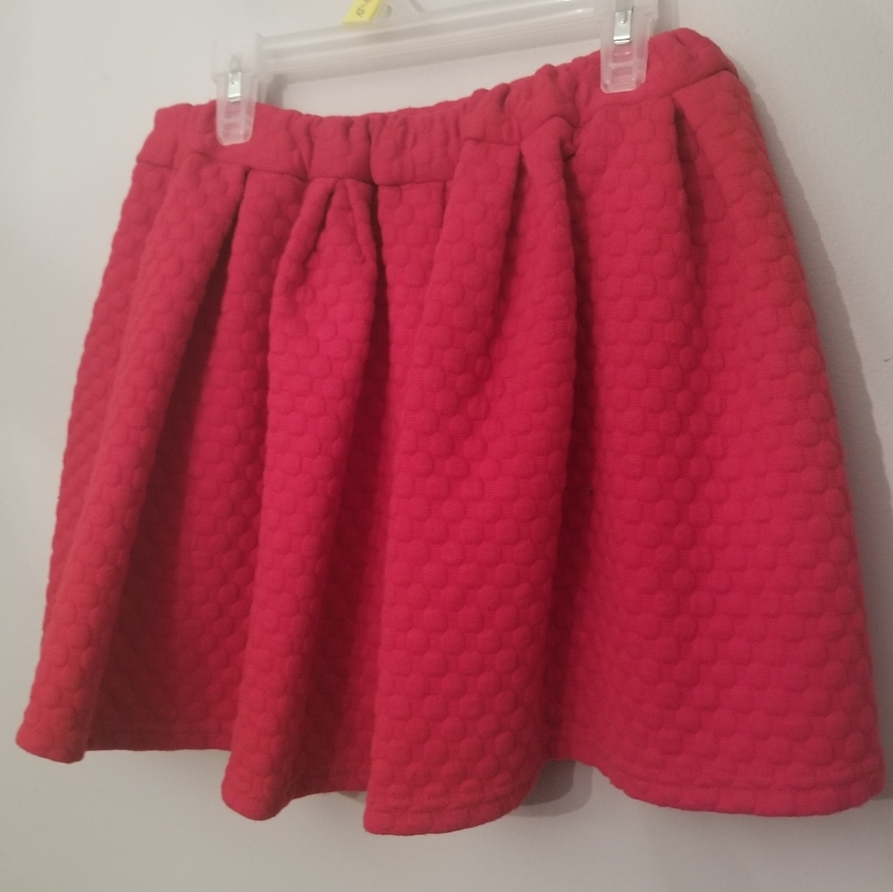 Fun red twirl skirt